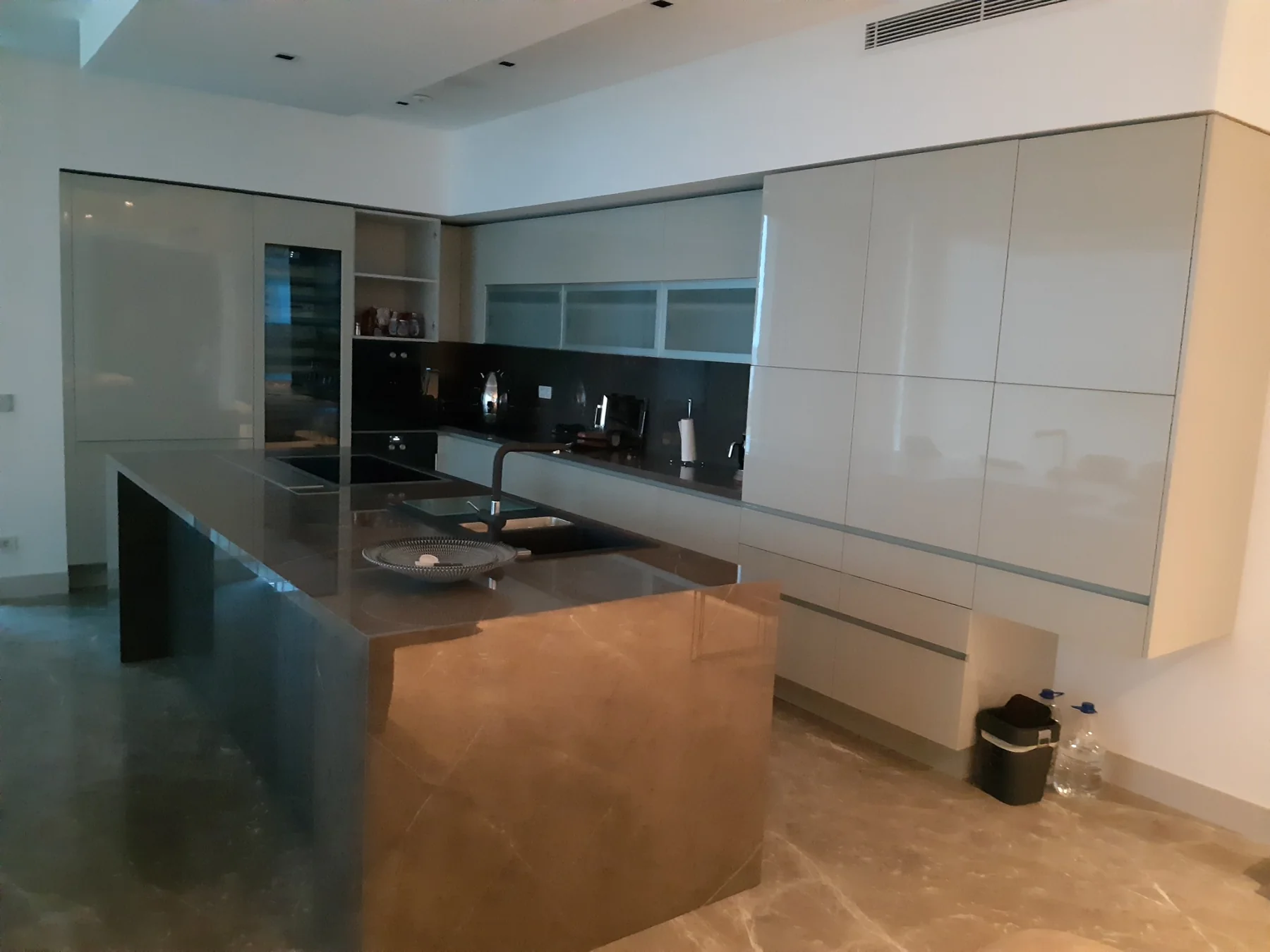 Gloss White Island Kitchen